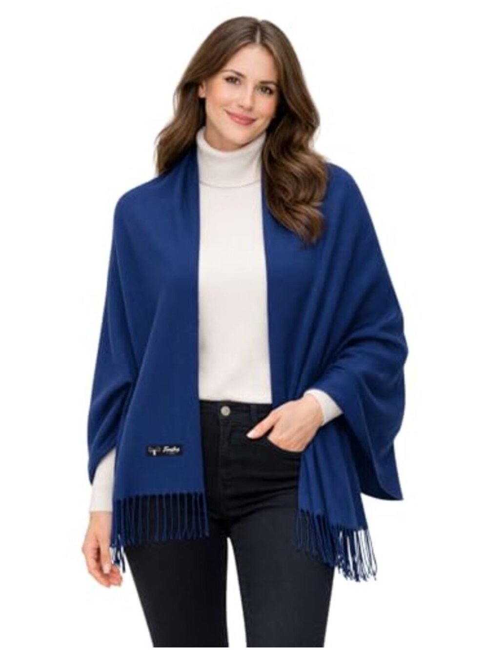 Women's Cashmere Blend Shawl Wrap Winter Scarf Lightweight Travel